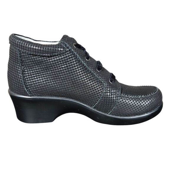 Alegria Ankle Boots US 8 EU 38 Elsa Leather Houndstooth Mini Cushioned Comfort - Picture 2 of 12